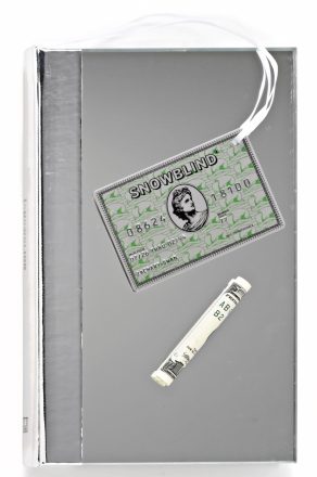 Damien Hirst Snowblind (1998) book with bank card and rolled banknote