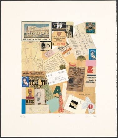 Peter Blake & (Homage to Schwitters) (2005) screenprint